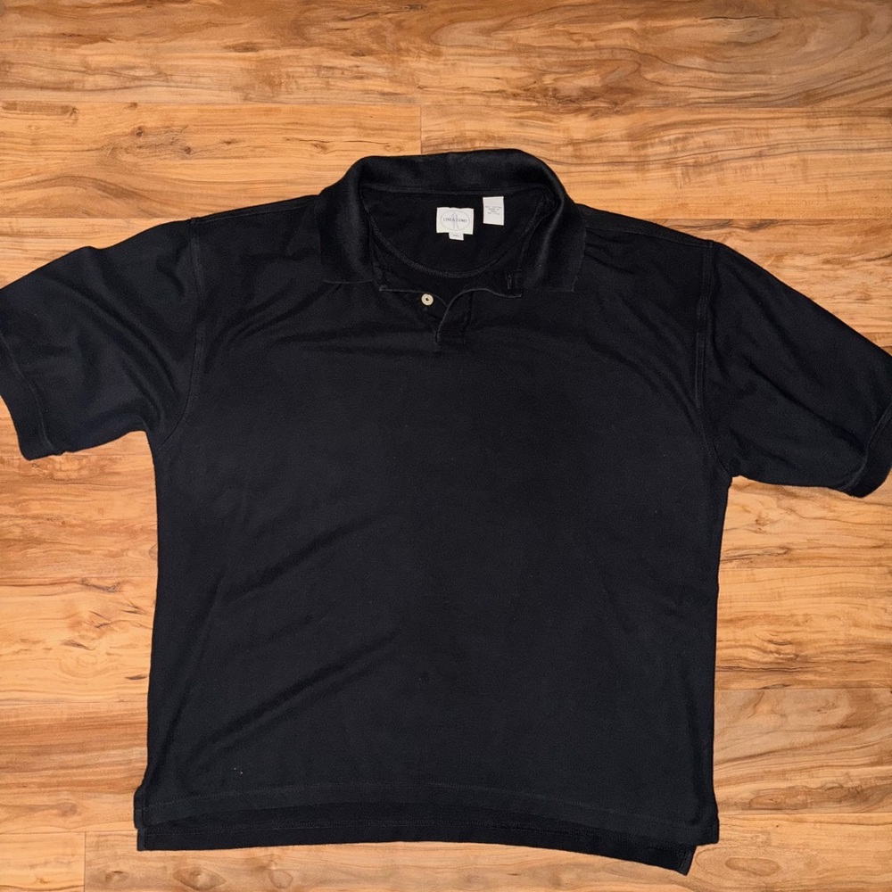 Linea Uomo XXL Men's Black Polo Shirt